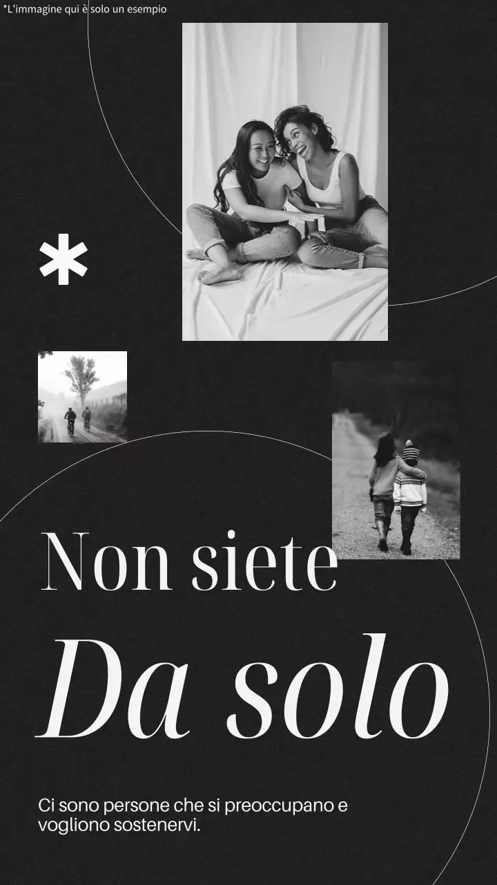 Memo con citazione motivazionale minimale in bianco e nero