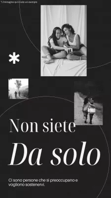 Memo con citazione motivazionale minimale in bianco e nero