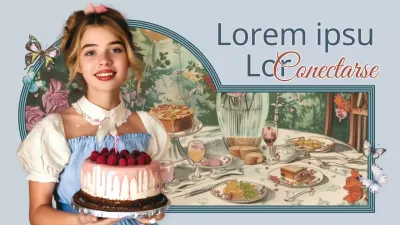 Promover una fiesta de cumpleaños vintage azul y marrón vlog