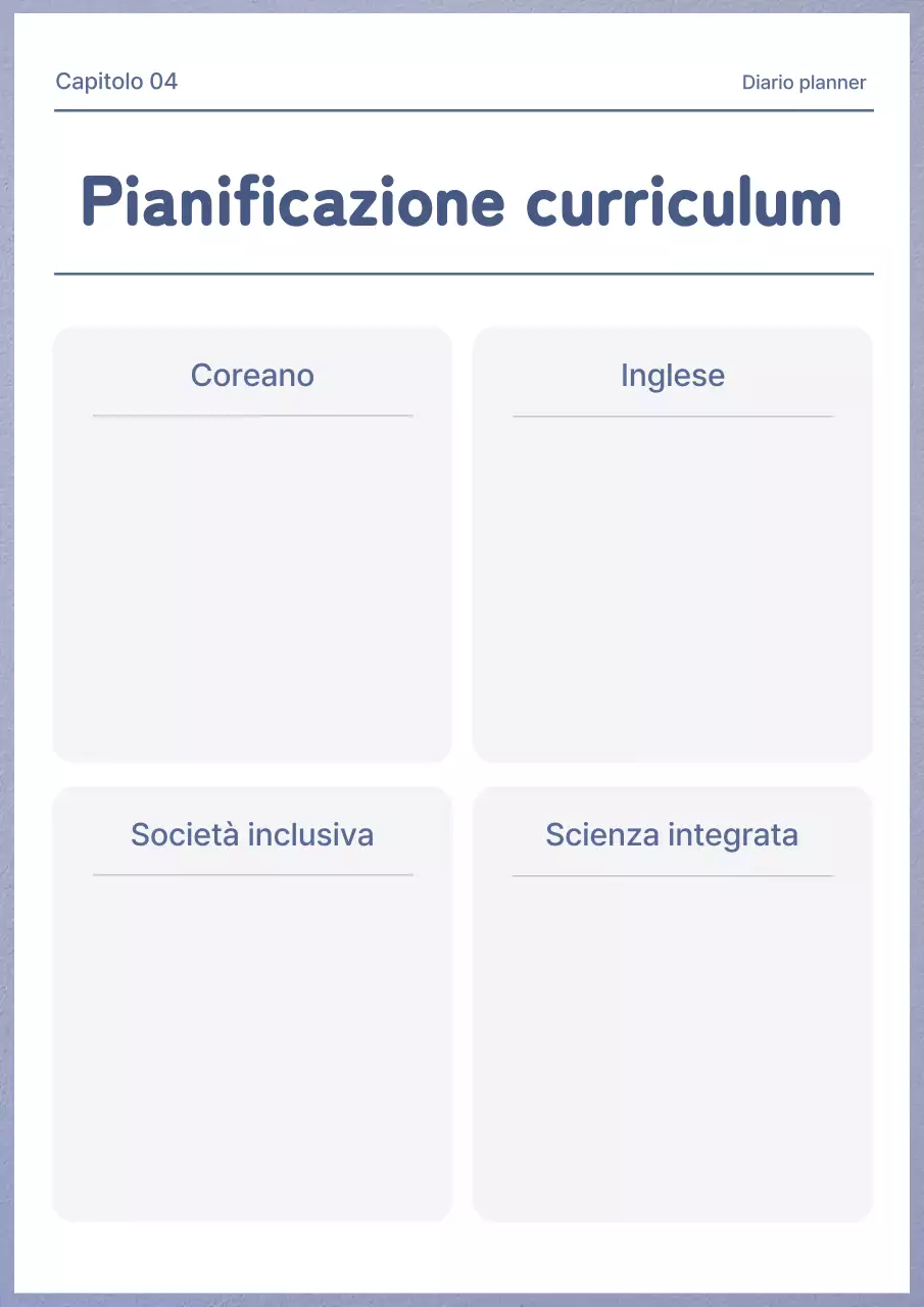 Agenda semplice in bianco e malva