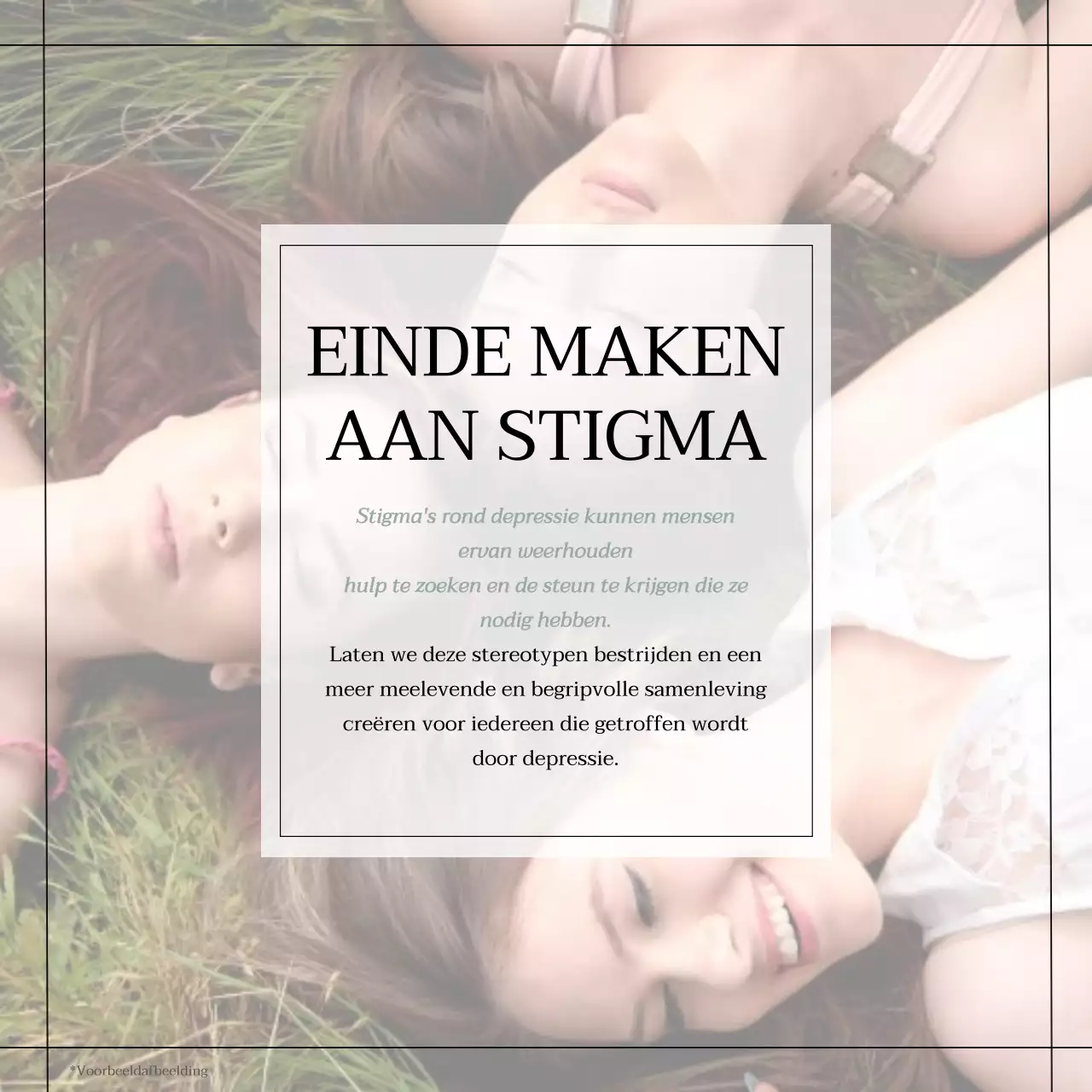 Geel Blauw Grijs Modern Minimaal Geestelijke Gezondheid Lifestyle