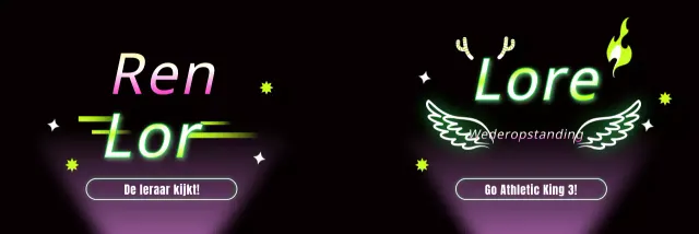 Concept van neonreclame met gradaties voor atletische pep rallies