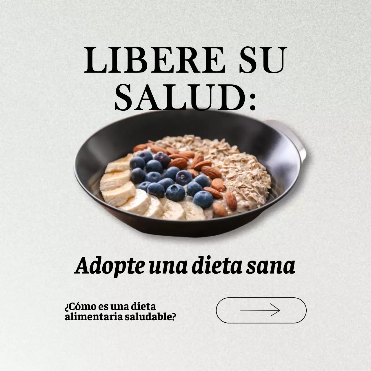 Gris y Marrón Natural Guía de alimentos y dietas saludables