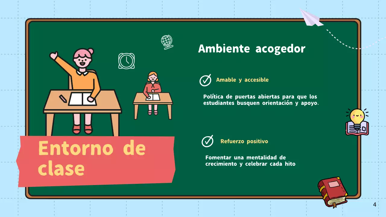 Rojo y amarillo Material moderno para la clase de introducción del profesor