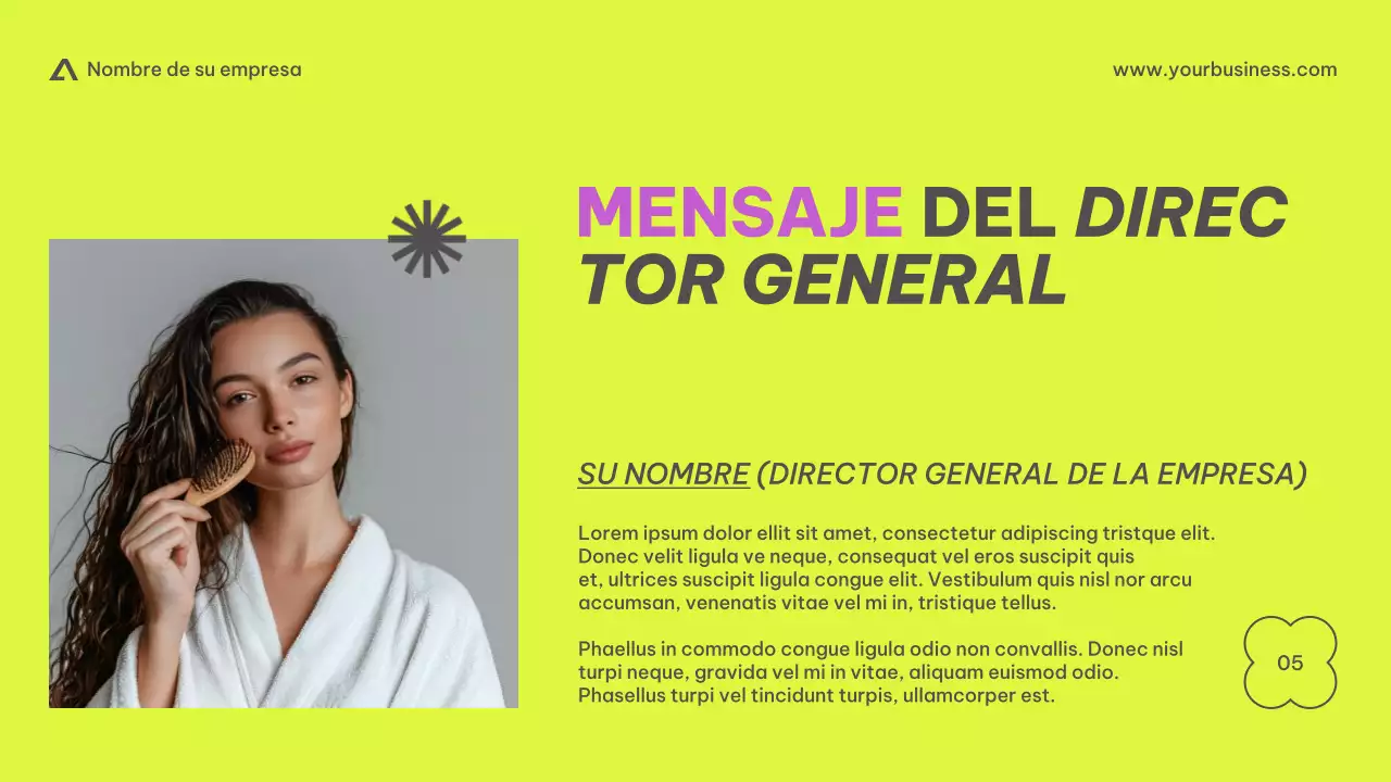 Purple Beige Pink Lime Modern Basic Minimal Business Presentación de la empresa