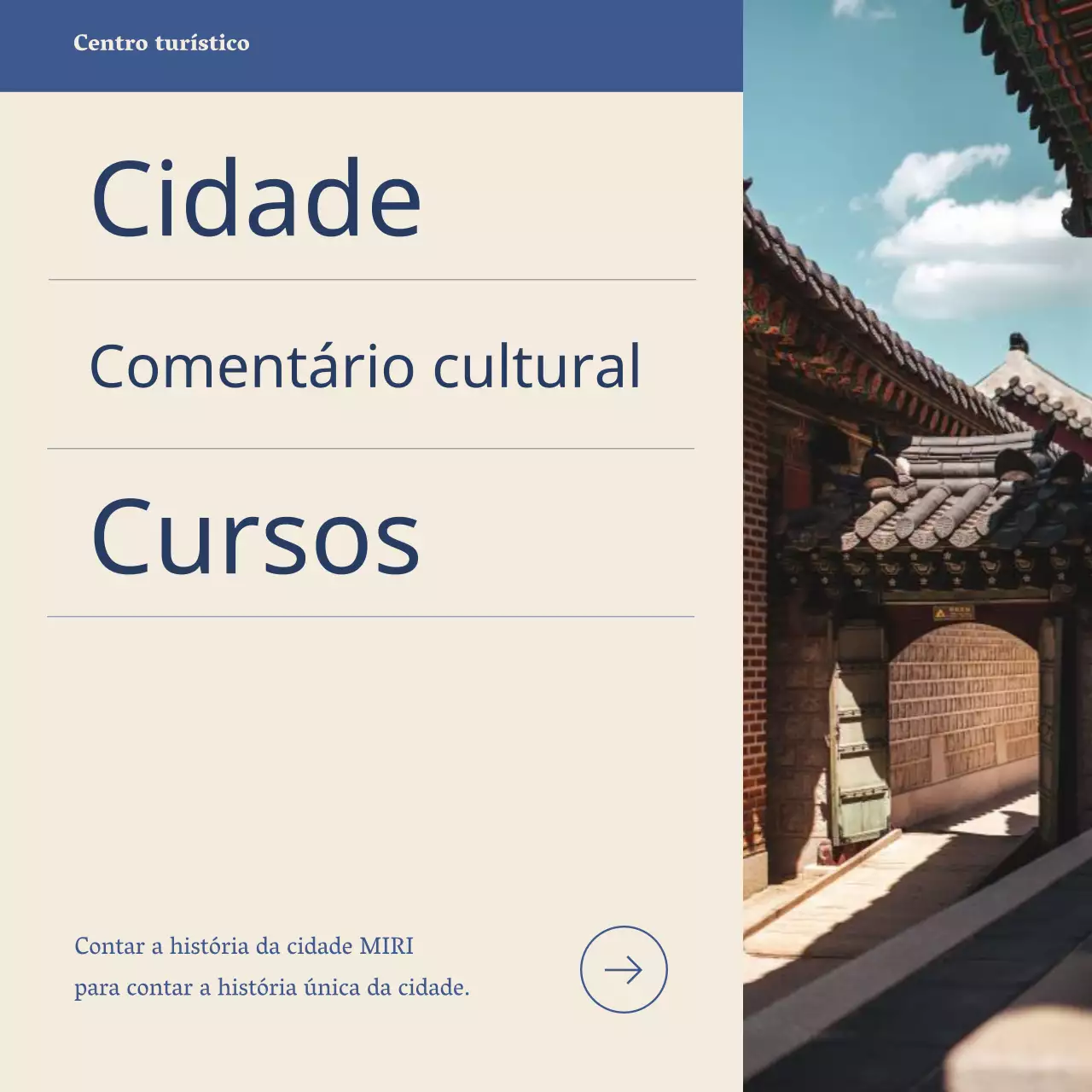 Sobre o curso de formação "Intérpretes culturais simples em azul-marinho e marfim