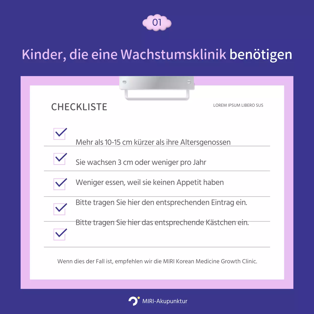 Förderung einer lilafarbenen und rosa, kuscheligen Klinik für Höhenwachstum