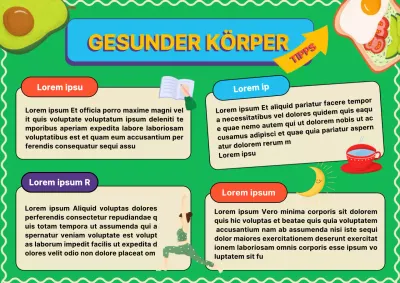 Grün-Gelb Geometrischer Gesundheitstipp Einführung