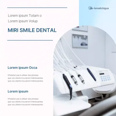 Promouvoir le guide d'information de l'établissement hospitalier pour promouvoir la dentisterie simple en blanc et bleu clair