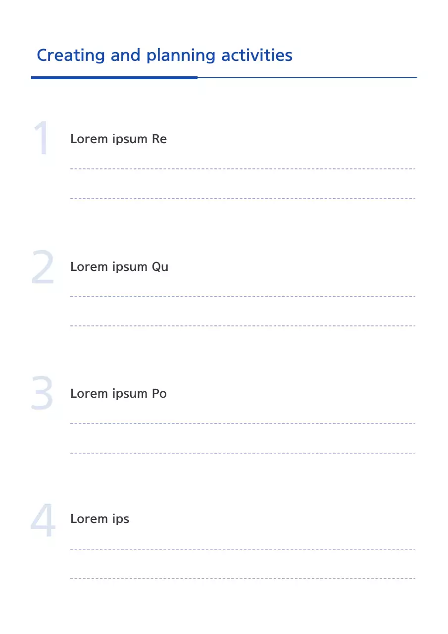 Planejador escolar simples azul