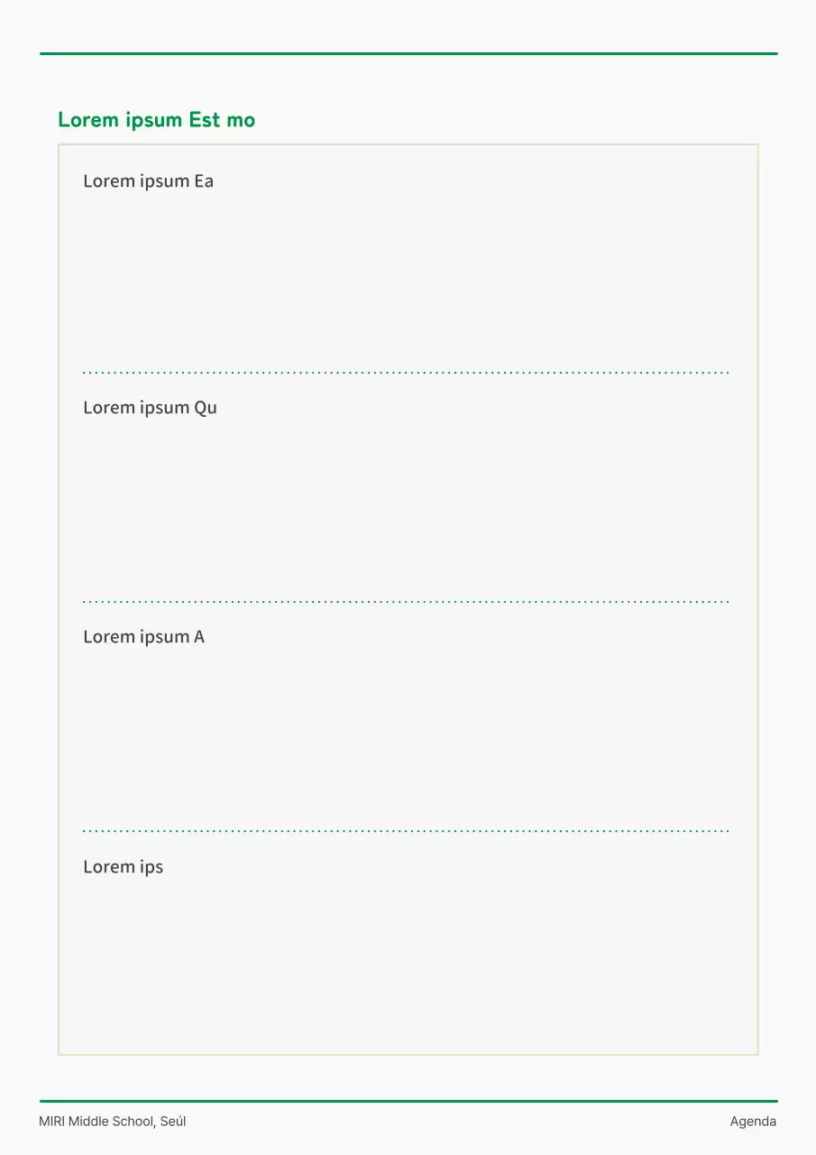 Anuario escolar con simpáticos personajes verdes y blancos