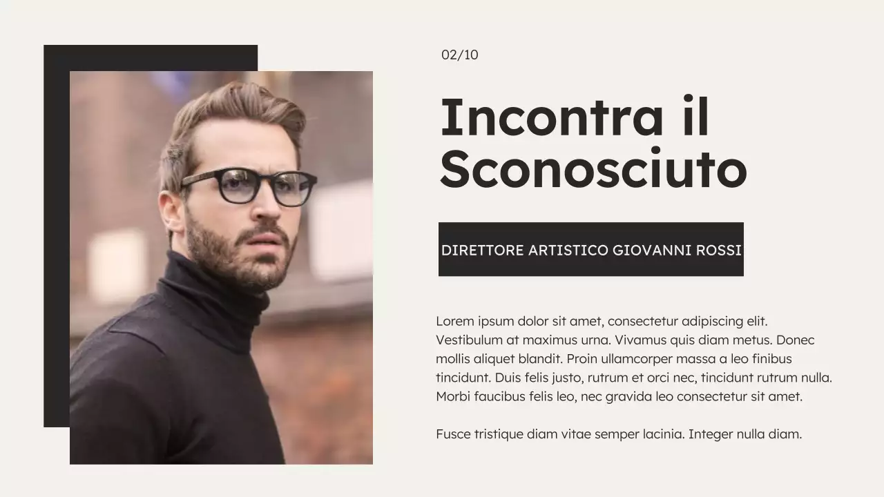 Agenzia di marketing minimalista in bianco e nero Introduzione dell'azienda