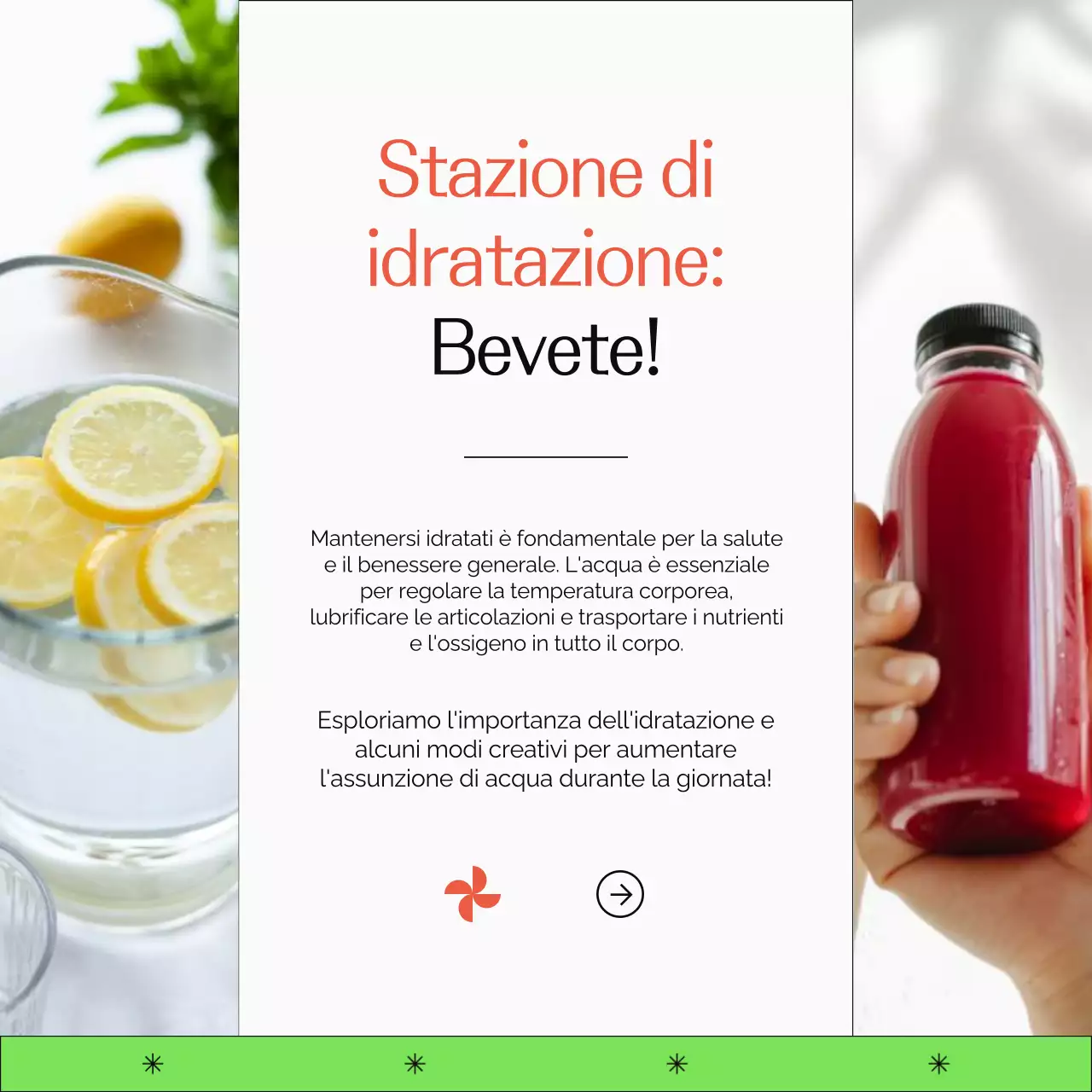 Guida allo stile di vita sano e semplice di Verde e Arancio