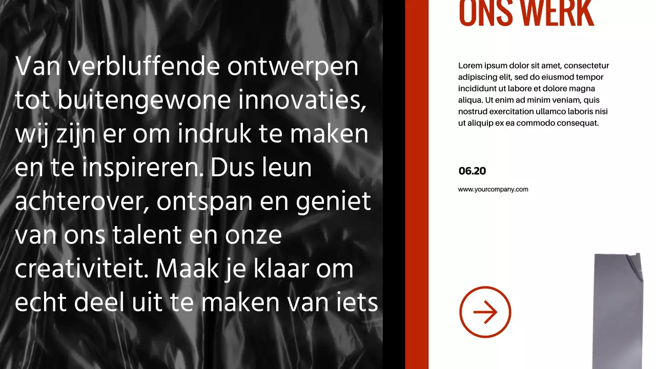 Red Black Modern Bold Bedrijfsprofiel Introductie