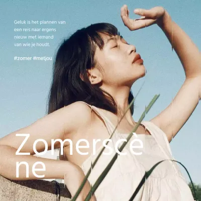 Een emotionele zomerpost in wit en lichtblauw