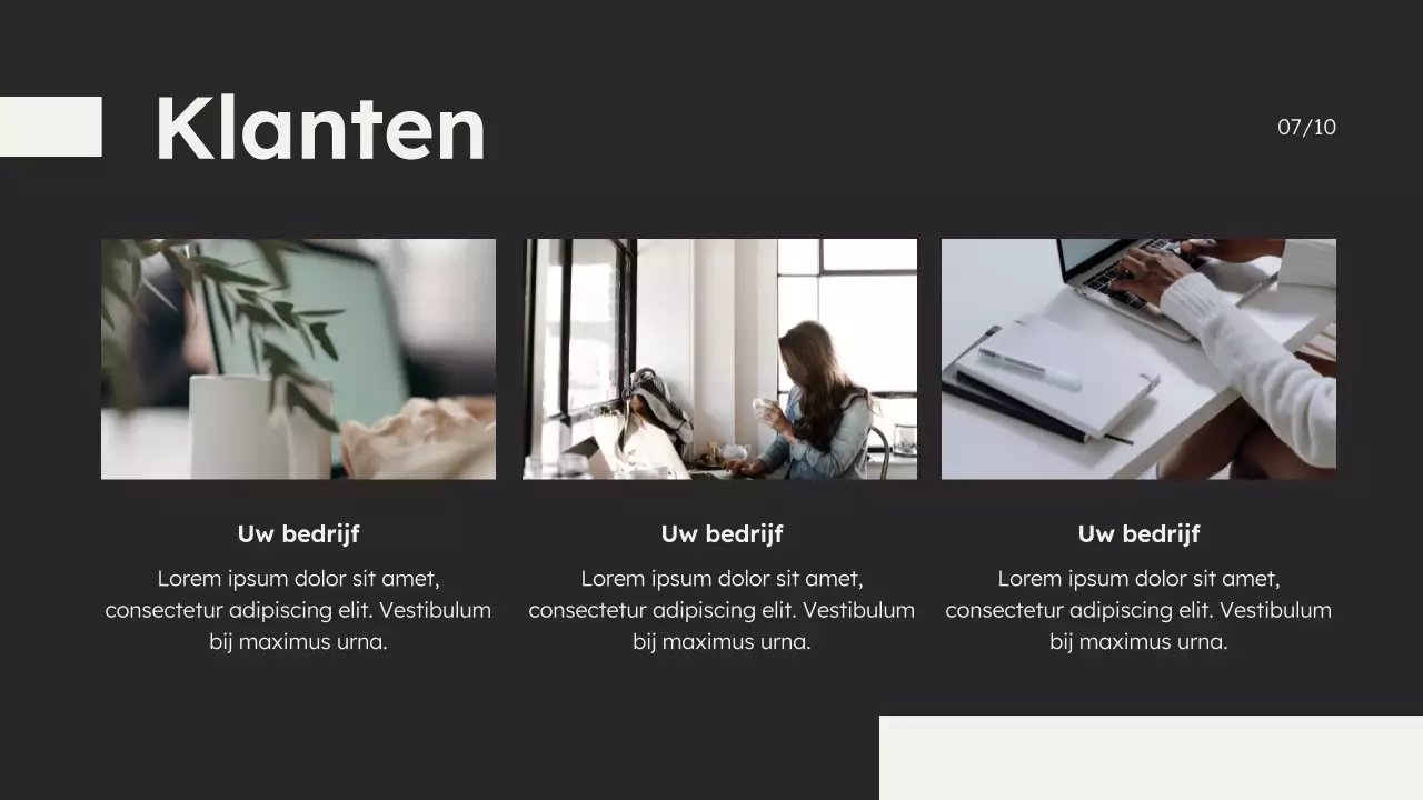 Zwart-wit Minimal Marketing Agency Introductie van het bedrijf