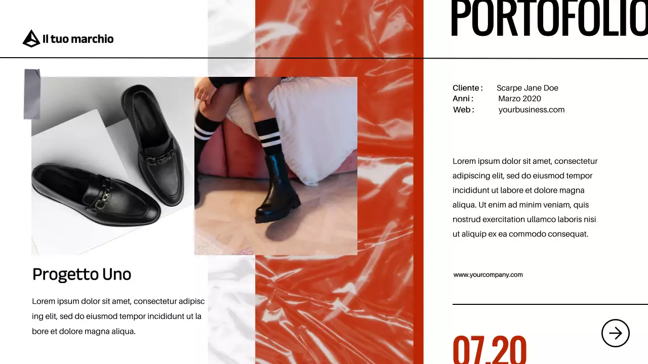 Red Black Modern Bold Profilo aziendale Introduzione