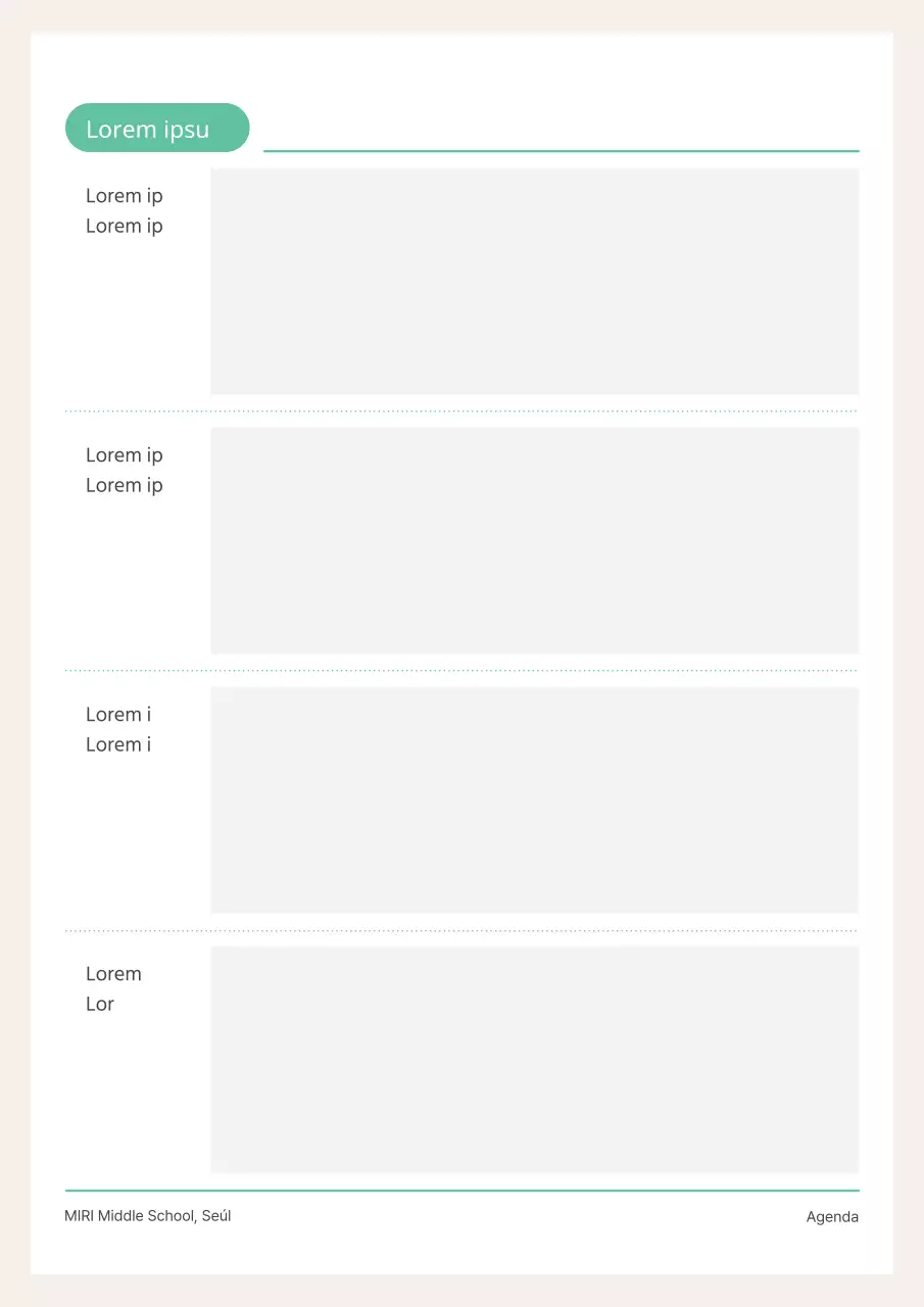 Bonita agenda escolar en amarillo y menta