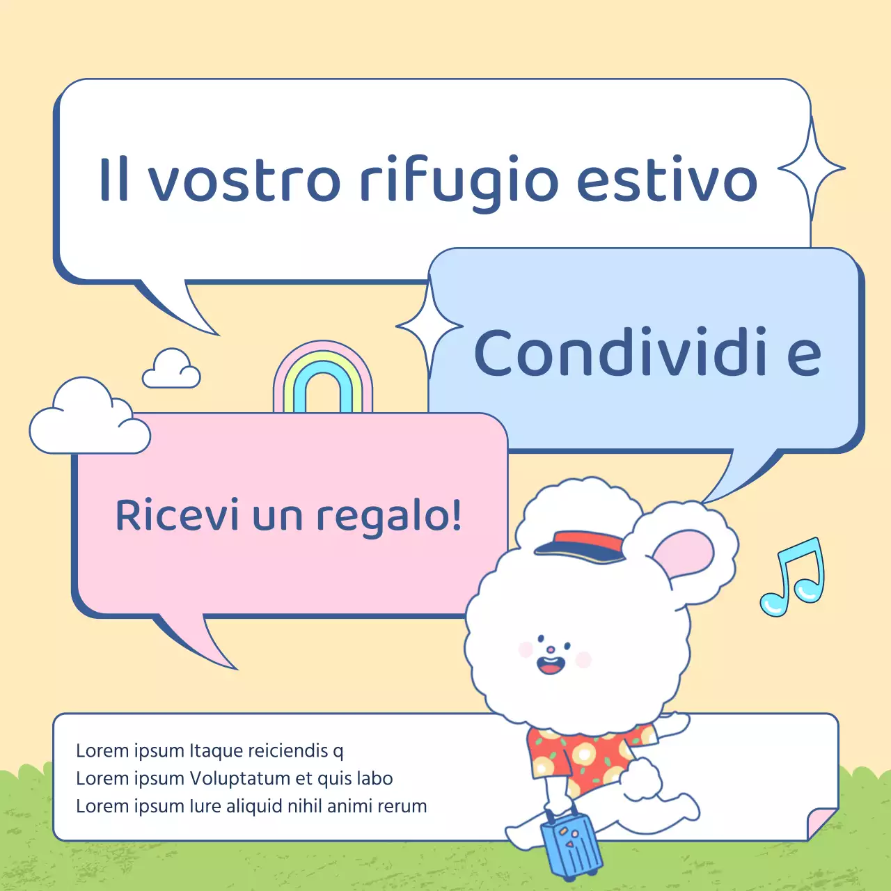 Promuovere gli eventi estivi in giallo e chartreuse