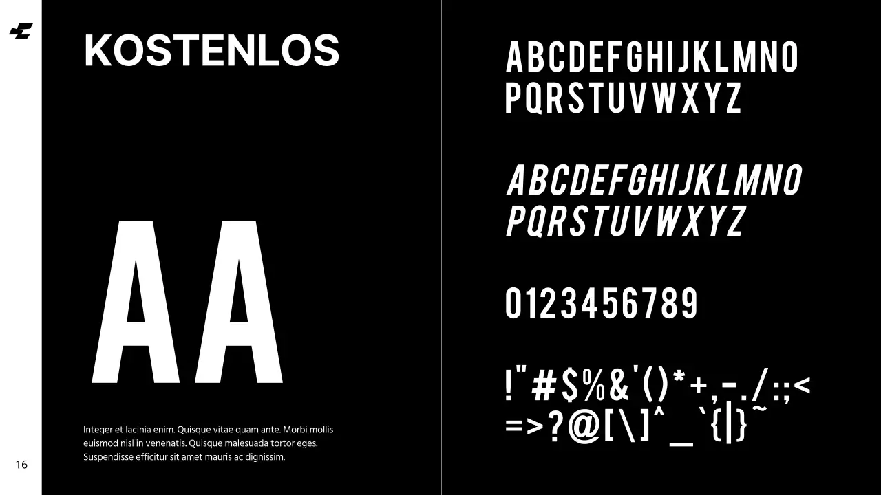 Weiß Blau Fett Kühle Töne Saubere Markenidentität Richtlinien Anweisungen