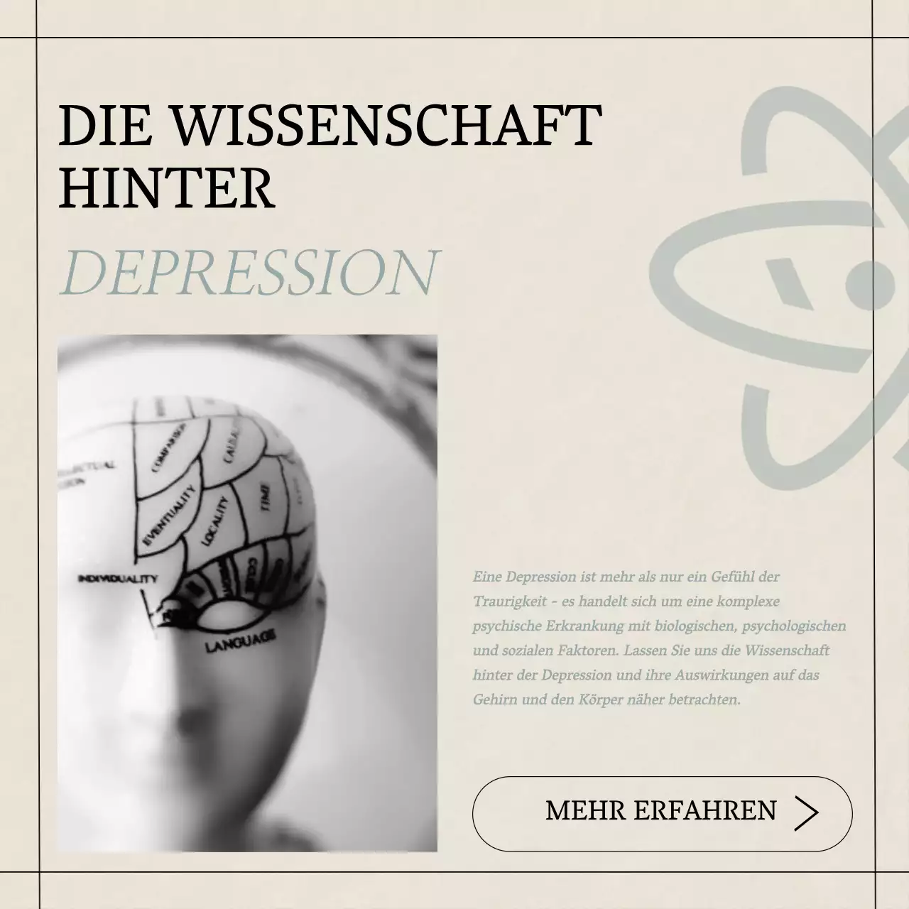 Gelb Blau Grau Modern Minimal Psychische Gesundheit Lebensstil