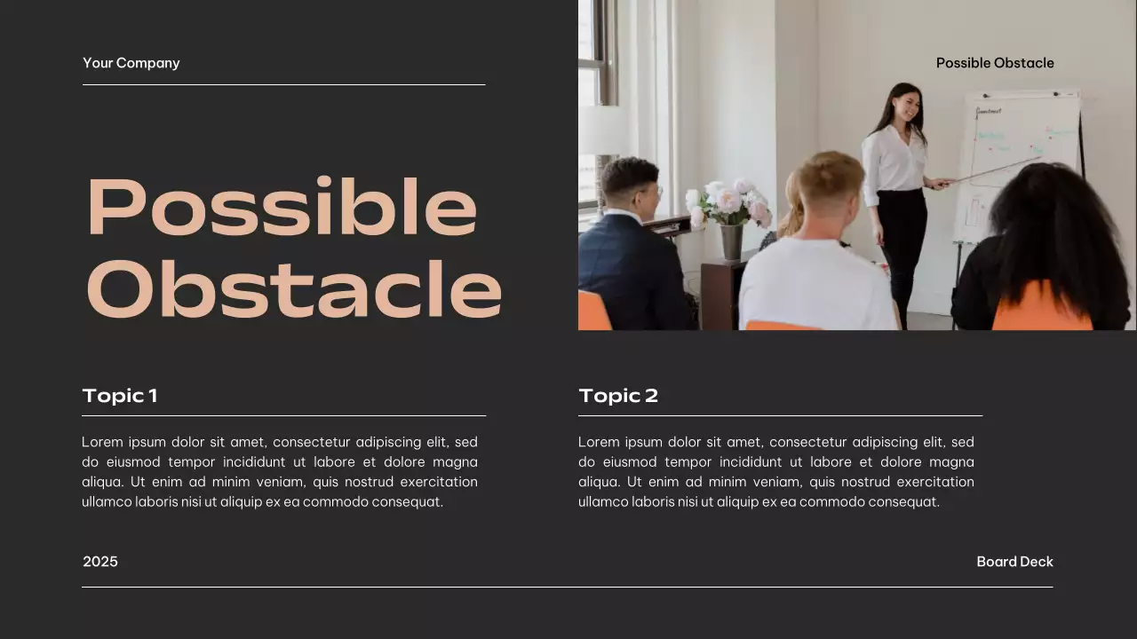 Black Modern Business Document Presentation