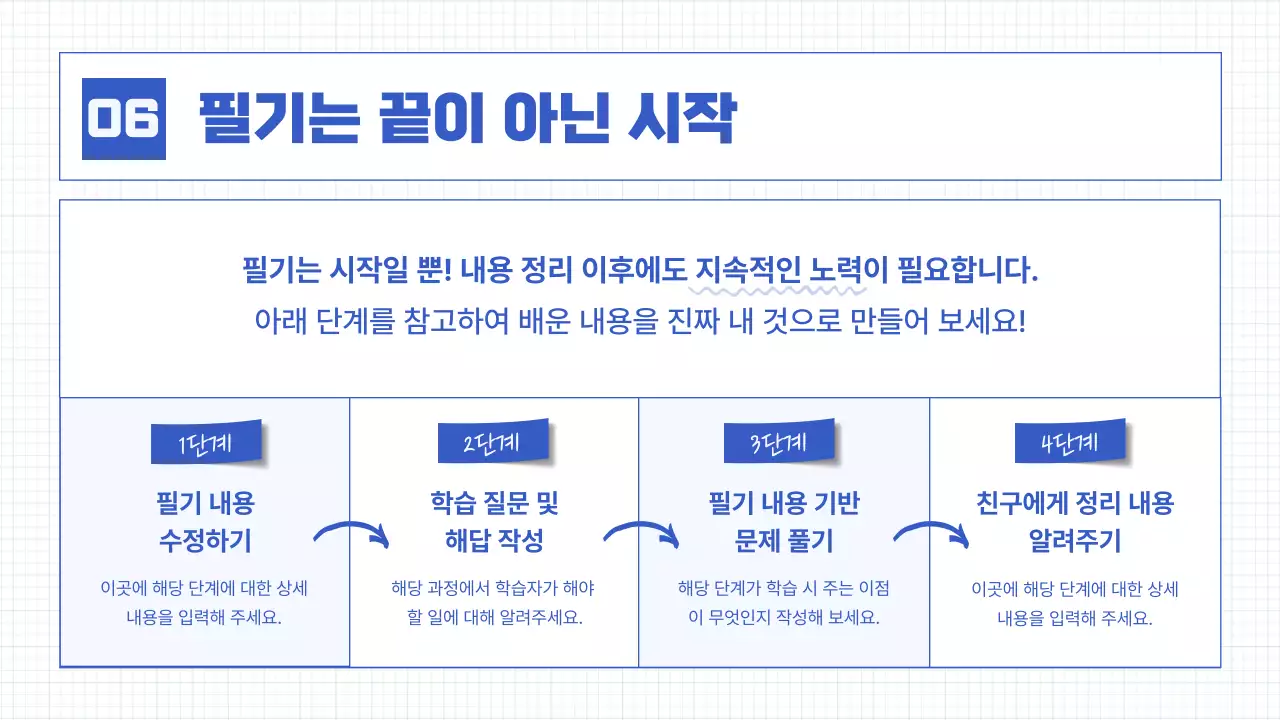 파랑의 심플한 필기 요소 수업자료