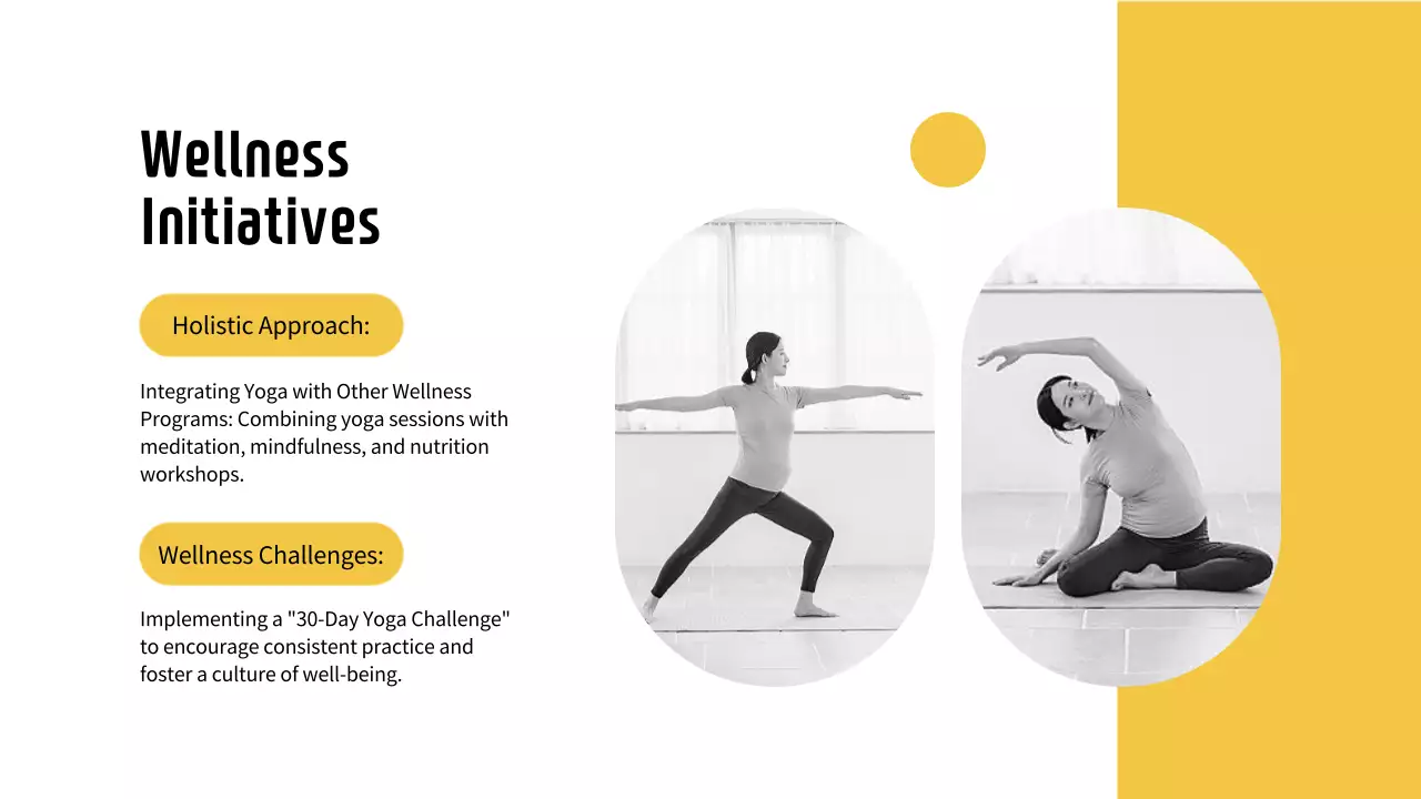 Yellow Modern Yoga Guide Presentation