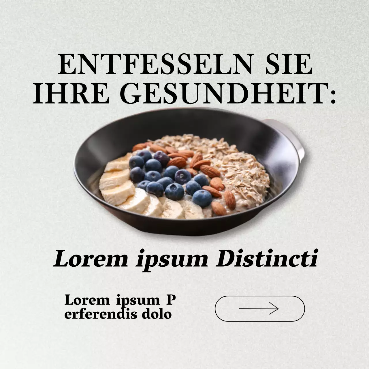 Grau und Braun Natürliche Gesunde Ernährung und Diätführer