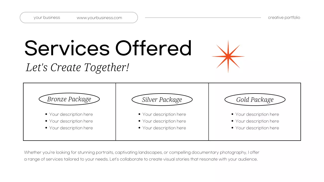 White Minimal Personal Creative Portfolio