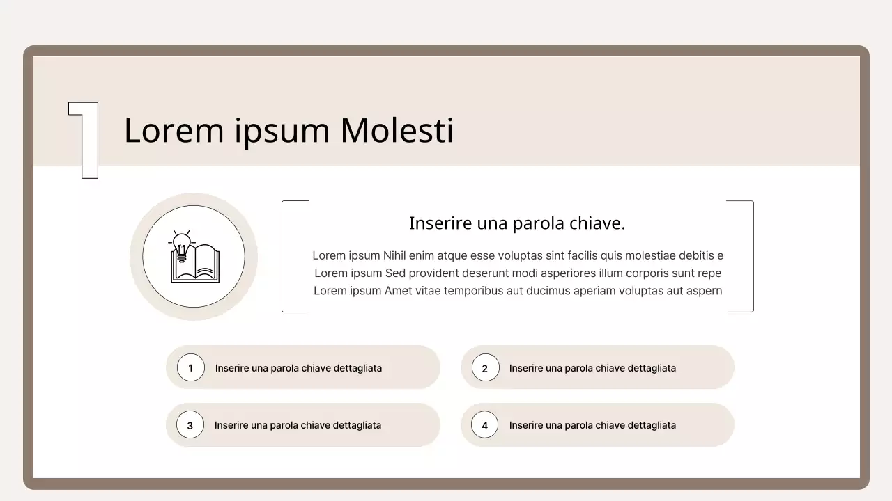 Un semplice primer di formazione nei colori marrone e beige