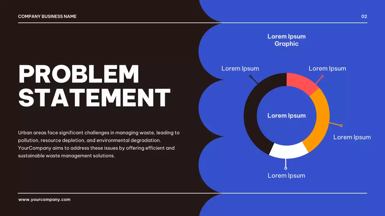 Blue Modern Waste Promotion Presentation