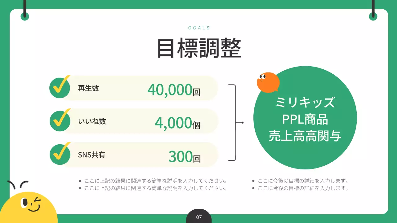 緑 ポップ マーケティング 資料 プレゼンテーション