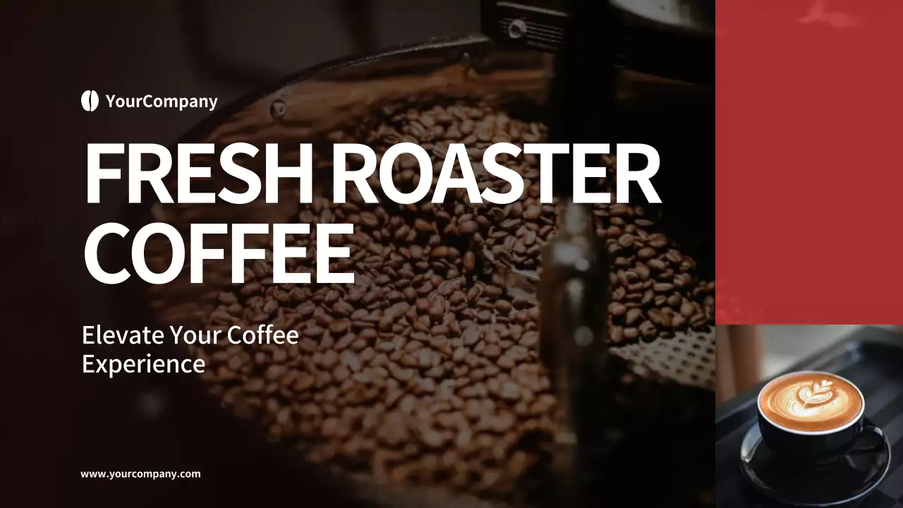 Red Modern Coffee Promotion Presentation