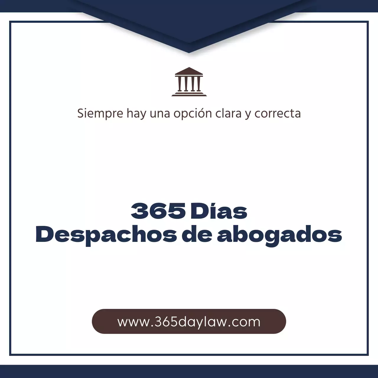 Un sencillo puesto de abogado en azul marino y marrón