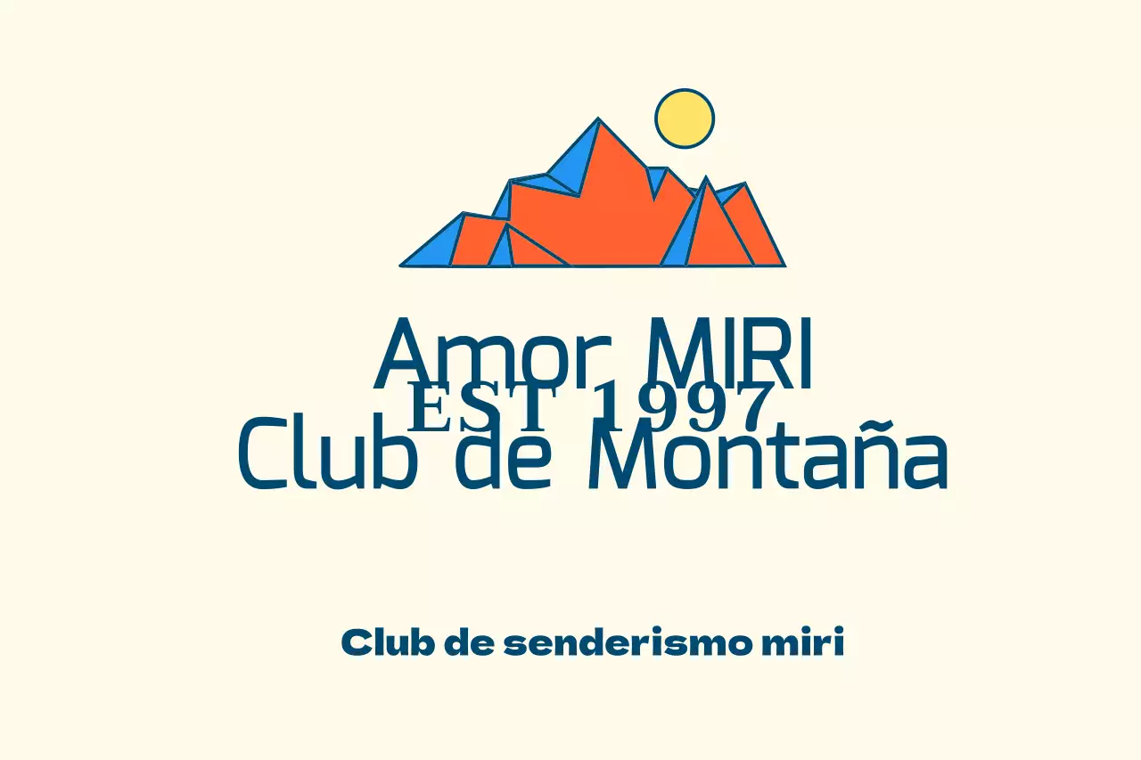 Clubes deportivos con ilustraciones de montañas multicolores