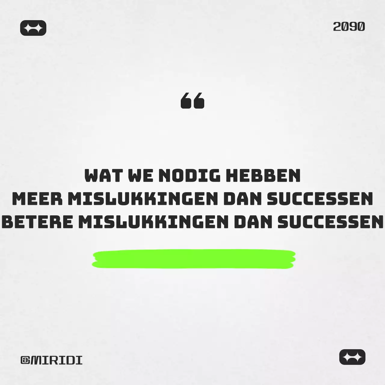 Simple Success Cheers in Mint en Zwart post