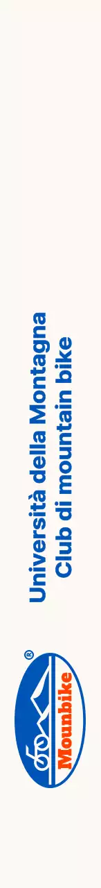 Club di mountain bike con un logo di tipo semplice con montagne e biciclette