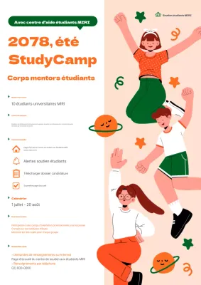 A propos de nos camps d'études orange et vert