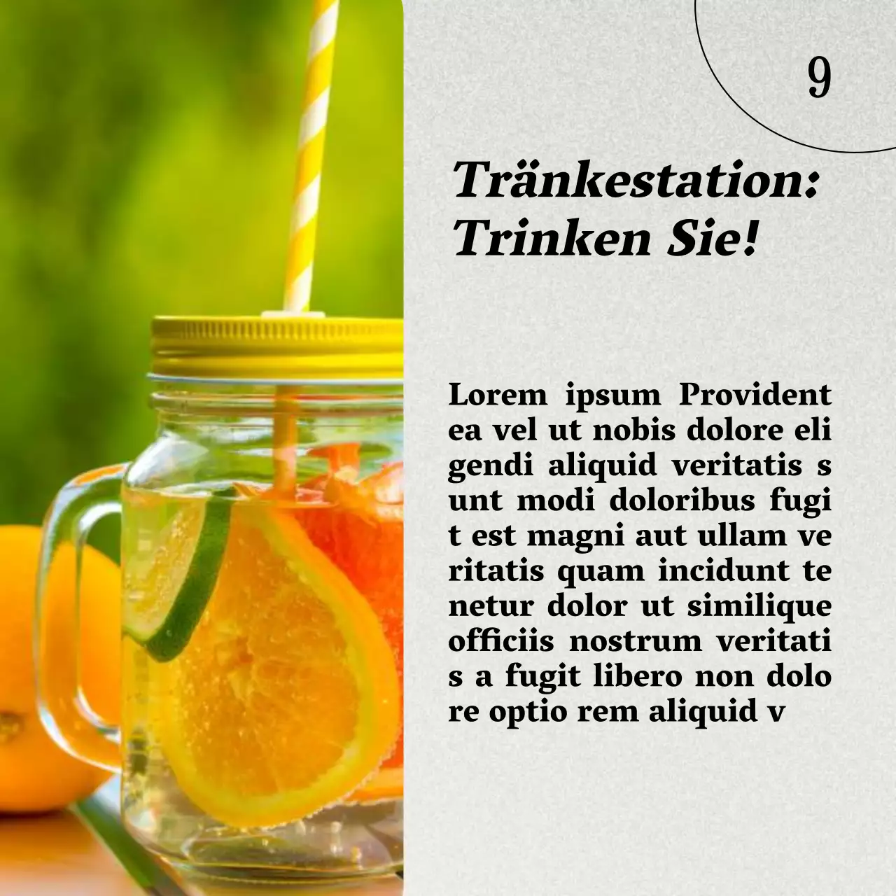 Grau und Braun Natürliche Gesunde Ernährung und Diätführer