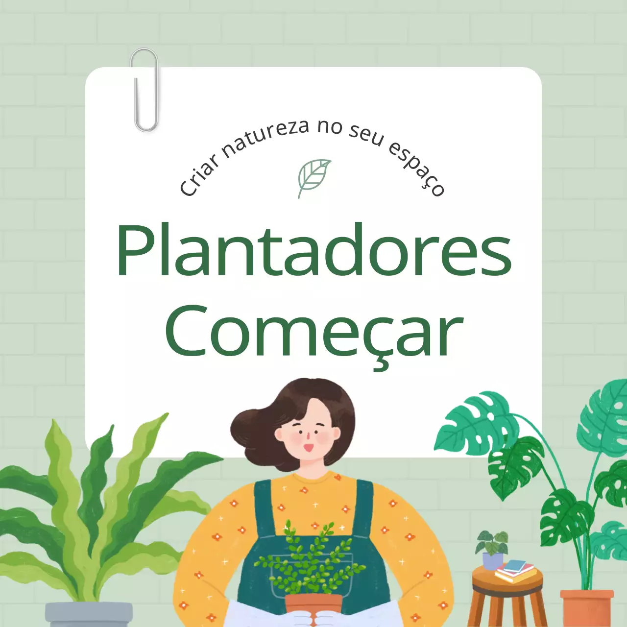Promova o seu terrier vegetal verde e branco