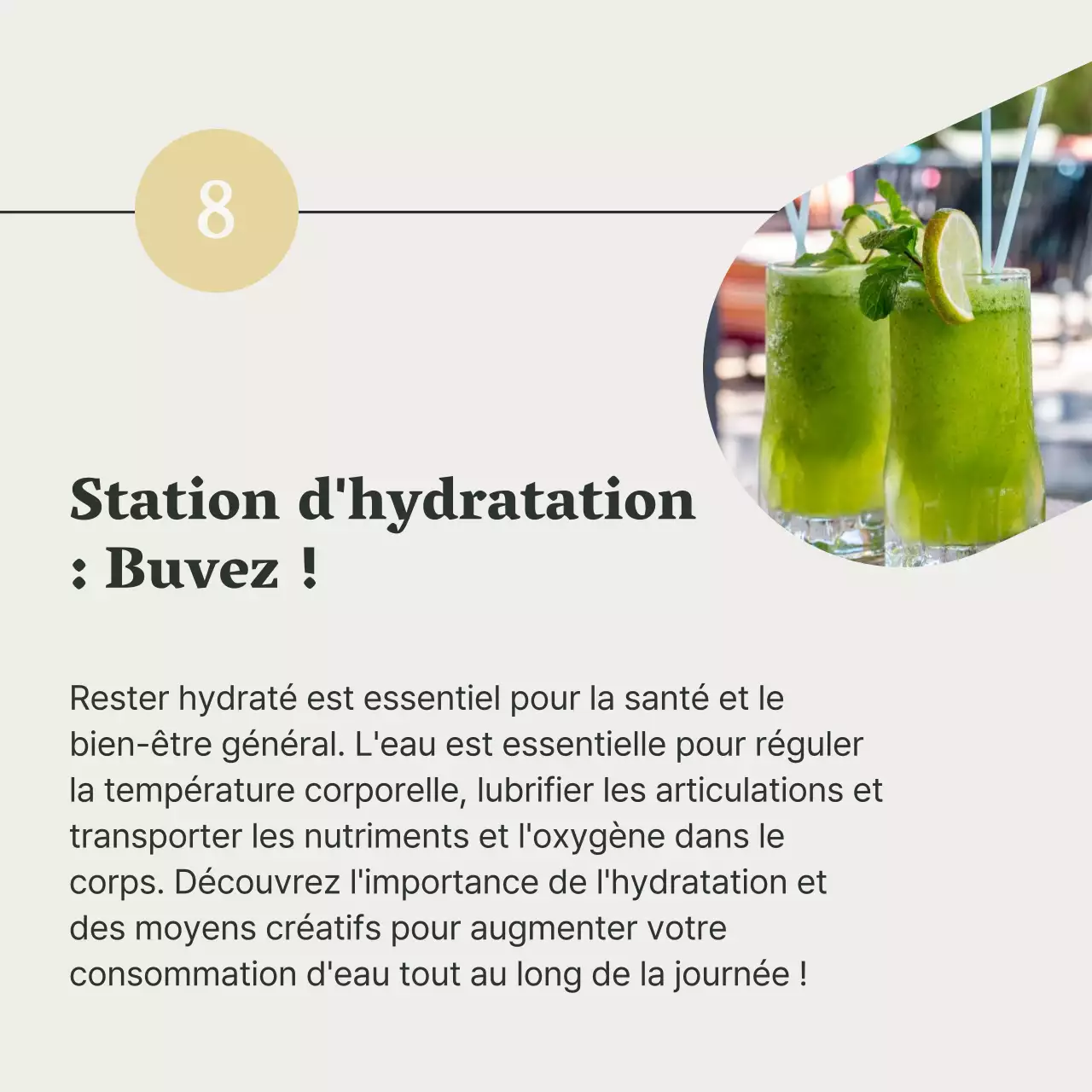 Gris et vert Guide de l'alimentation saine et du régime alimentaire