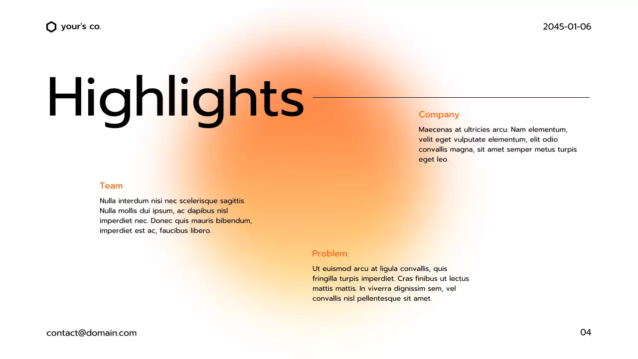 Orange Modern Business Deck Presentation