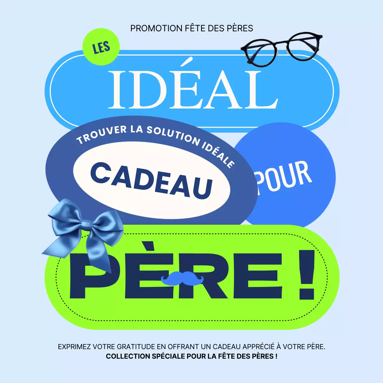 Publicité pour les soldes hommes tendance en bleu et couleurs fluorescentes