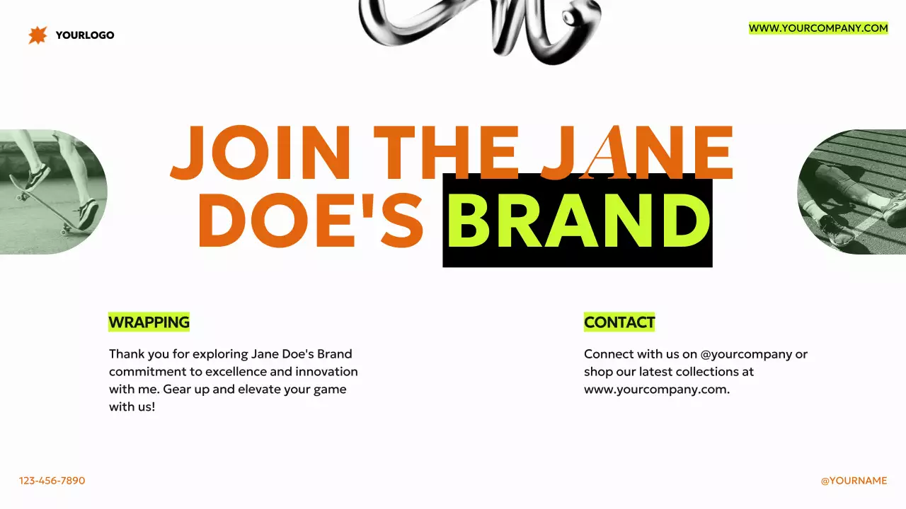 Orange Neon Modern Elevate Your Game Brand Proposal Introduction