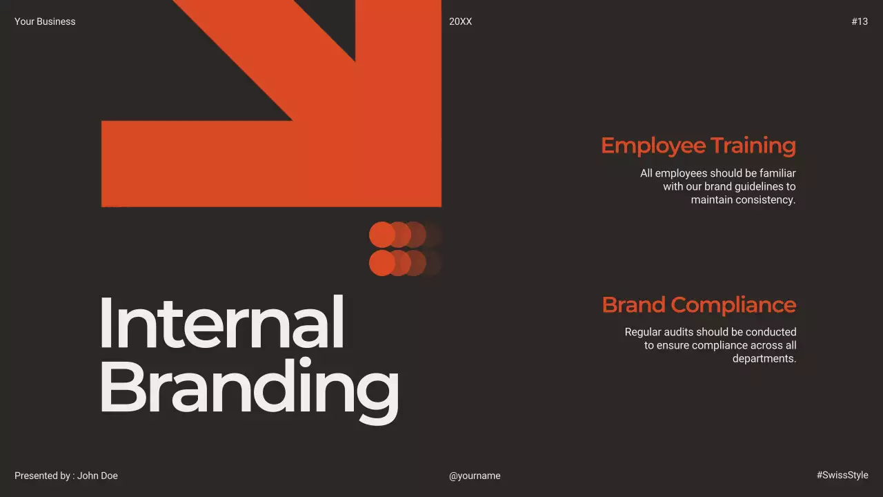 Orange Modern Brand Guide Presentation
