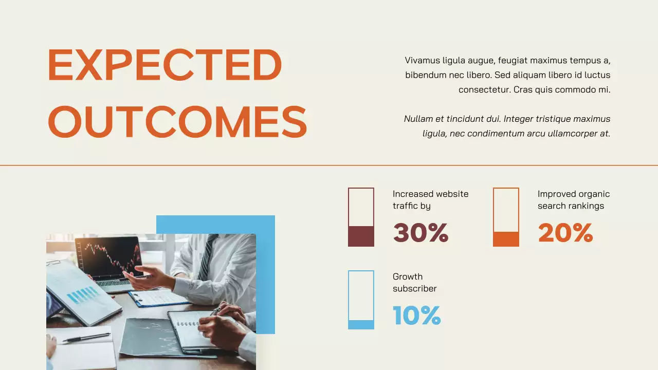 Orange Professional Marketing Plan Presentation