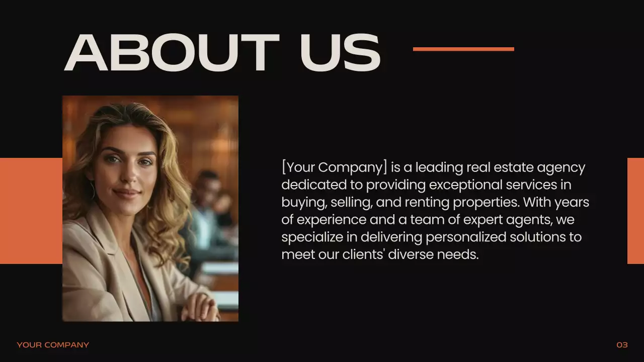 Black Professional Real Estate Presentation