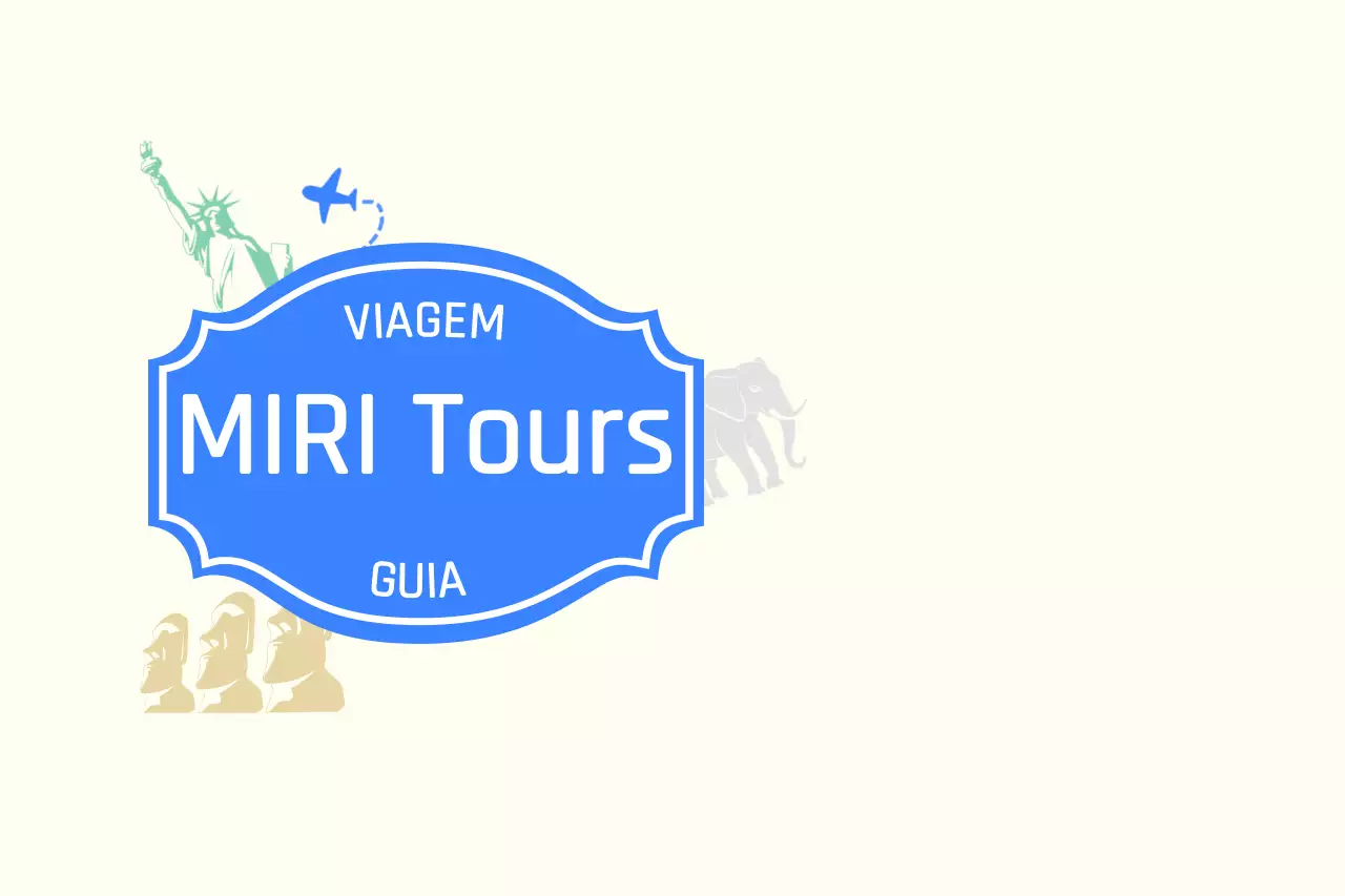 Conceito de guia turístico em bege e azul