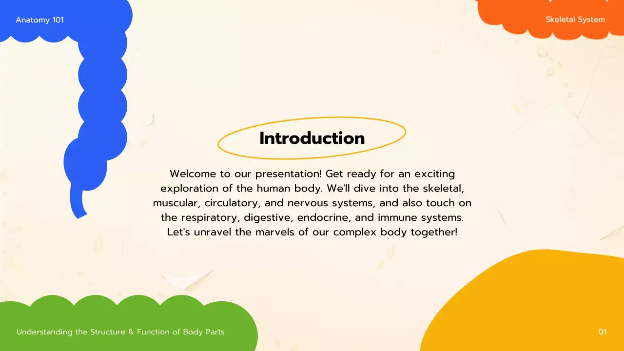 Orange Educational Anatomy Guide Presentation